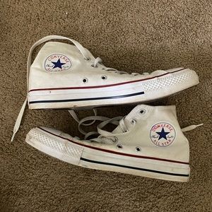 White Hightop Converse